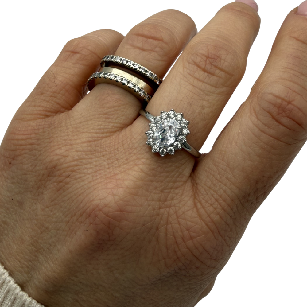 Anello Kate Regolabile in Acciaio Silver