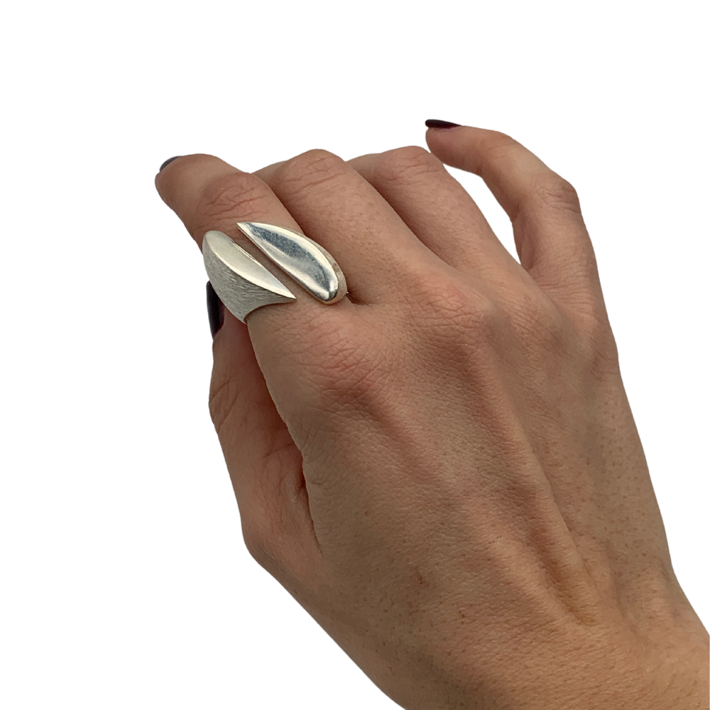 Anello Minimal Big in Argento Silver - WJ Gioielli