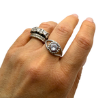 Anello Occhio in Acciaio Silver