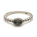 Anello Pietra Dura Ovale in Argento Silver - WJ Gioielli