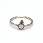 Anello Pietra Rosa in Argento Silver - WJ Gioielli