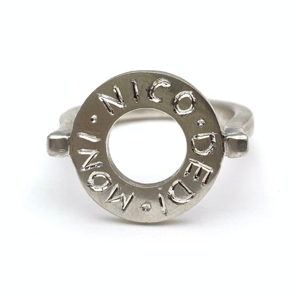 Anello Rondella della Vita in Argento Artigianale con Incisione Personalizzabile - WJ Gioielli