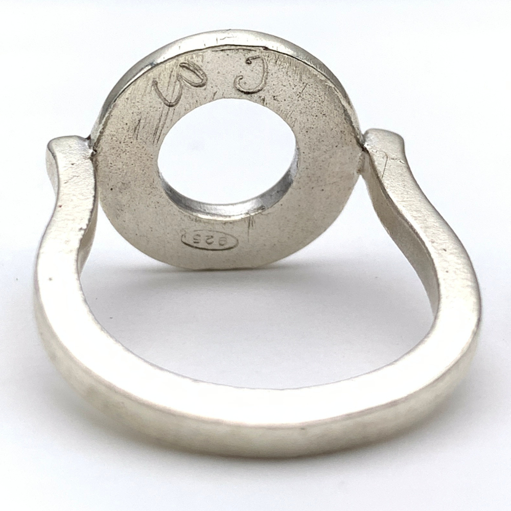anello rondella artigianale personalizzabile in argento 925