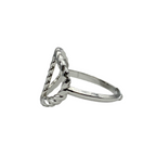 Anello Tondo in Acciaio Silver - WJ Gioielli