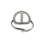Anello Tondo in Acciaio Silver - WJ Gioielli