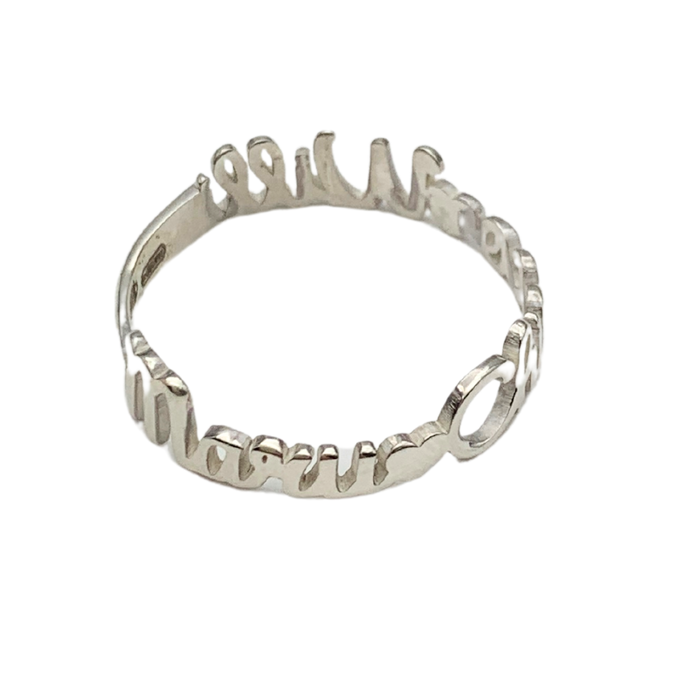 Anello Tre Nomi Personalizzabile - WJ Gioielli