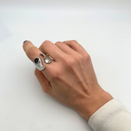 Anello Wave of Light in Acciaio Silver - WJ Gioielli