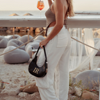 Bag Luna a Spalla Nera Personalizzabile - WJ Gioielli