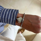 Big Heart Bangle in Acciaio Silver - WJ Gioielli