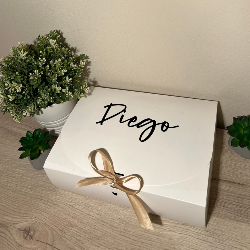 box wanderlust personalizzabile con porta passaporti e etichette per bagaglio con dedica
