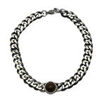 Bracciale Grumetta Marrone in Acciaio Silver - WJ Gioielli