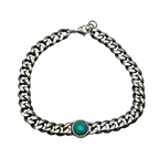 Bracciale Grumetta Turchese in Acciaio Silver - WJ Gioielli