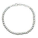 Bracciale con Pepite Rettangolari Martellate in Argento925 - WJ Gioielli