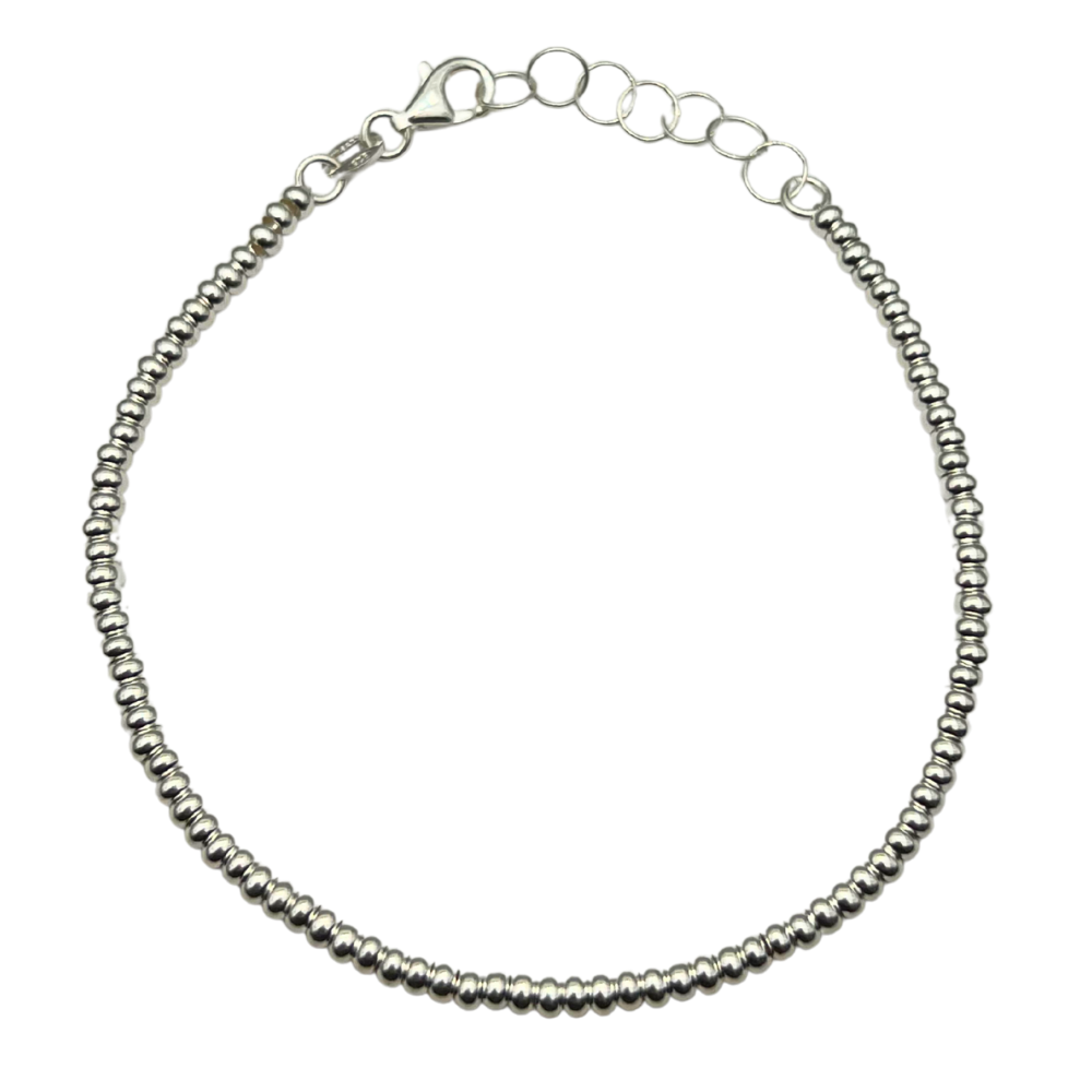Bracciale Rondelle in Argento 925 - WJ Gioielli