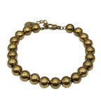 Bracciale Sfere in Acciaio Gold - WJ Gioielli