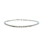 Bracciale Pepite Rettangolari Mini in Argento 925