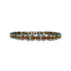 Bracciale Twist in Acciaio Silver con Dettagli Rosé