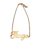 Bracciale con Nome Corsivo Personalizzabile - WJ Gioielli