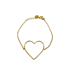 Bracciale Golden Heart in Acciaio Gold