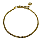 Bracciale Diamantato in Acciaio Gold