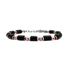 Bracciale Pietre Onice in Acciaio Silver - WJ Gioielli