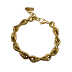 Bracciale Infinity in Acciaio Gold - WJ Gioielli