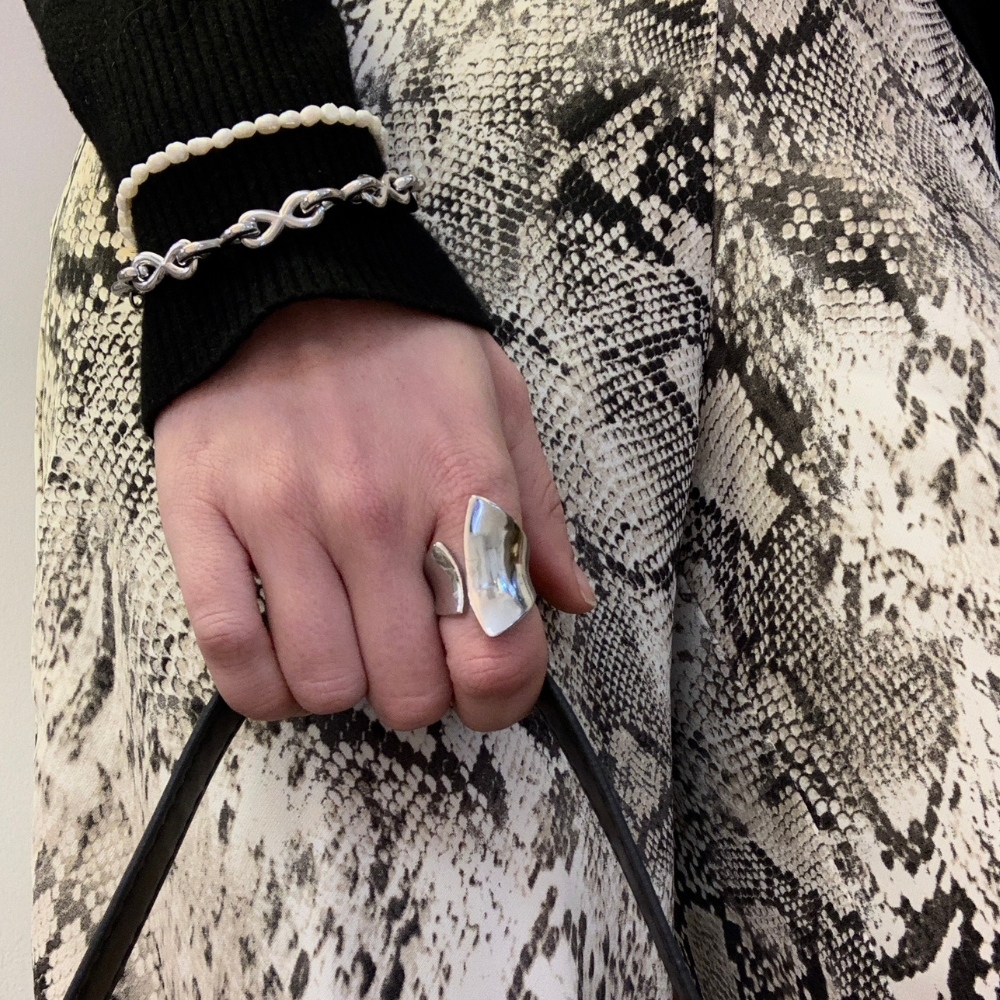 Bracciale Infinity in Acciaio Silver - WJ Gioielli