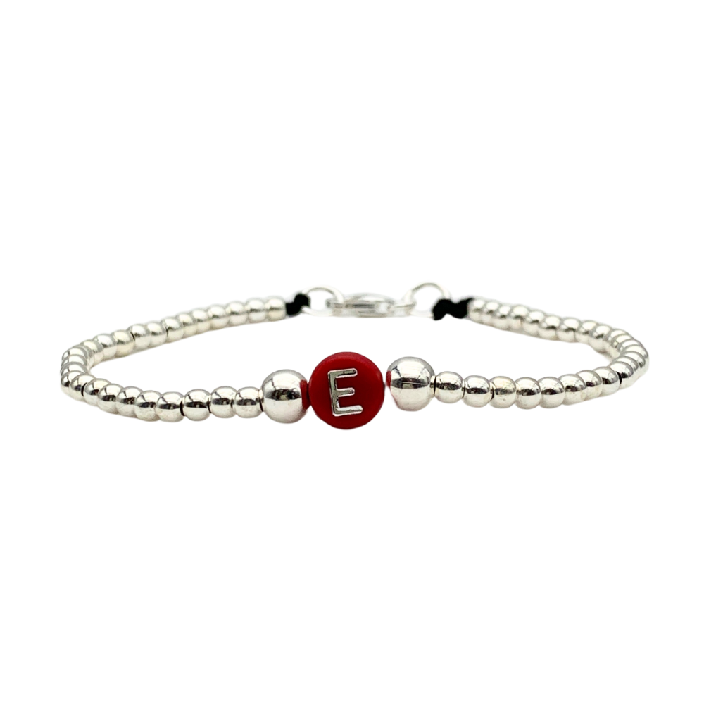 Bracciale Letter con Pepite in Argento Silver - WJ Gioielli