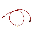 Bracciale Letter Rosso in Acciaio Gold - WJ Gioielli
