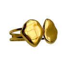 Bracciale Rigido Sassolini Dorati in Acciaio Gold