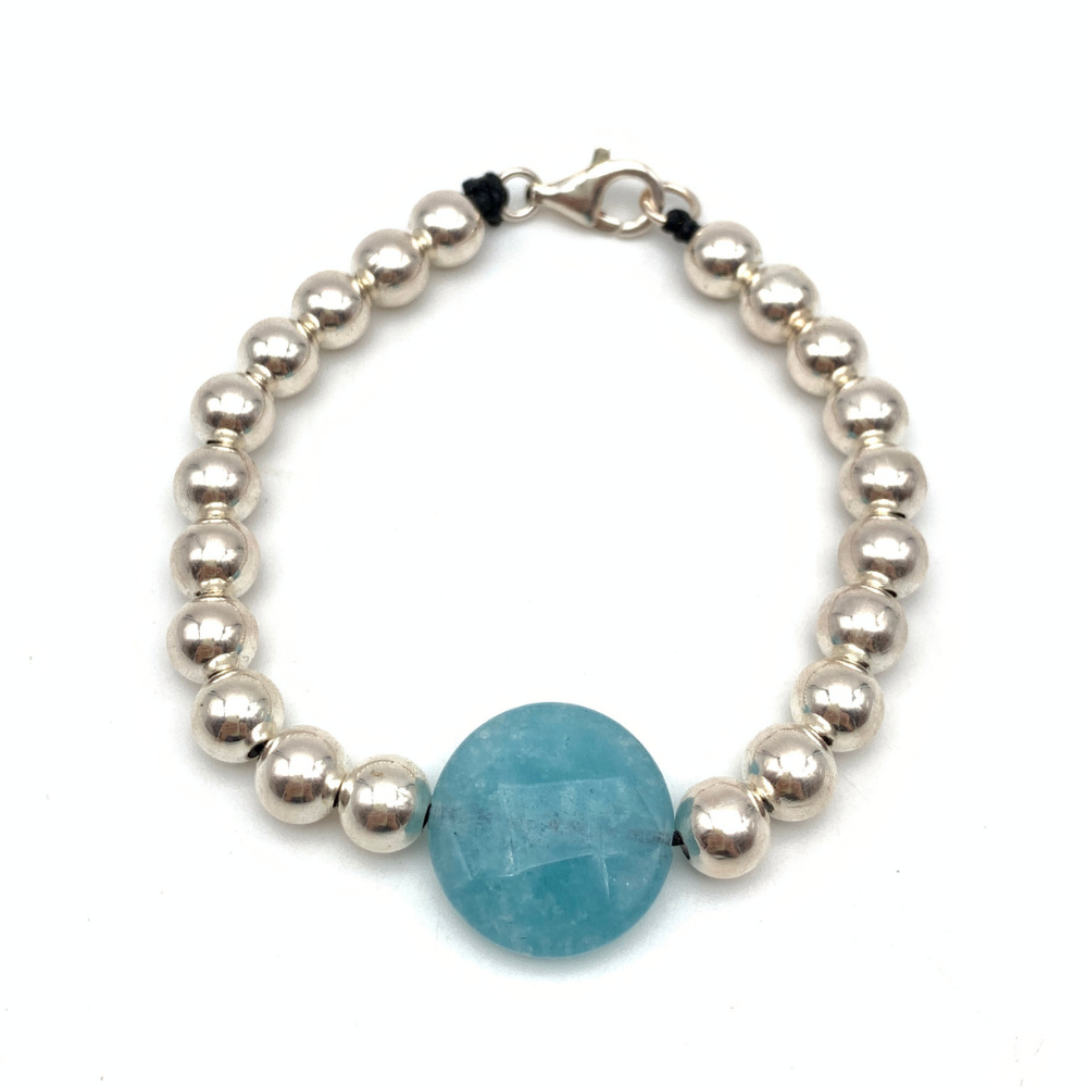 Bracciale Pietra Azzurra in Argento Silver - WJ Gioielli