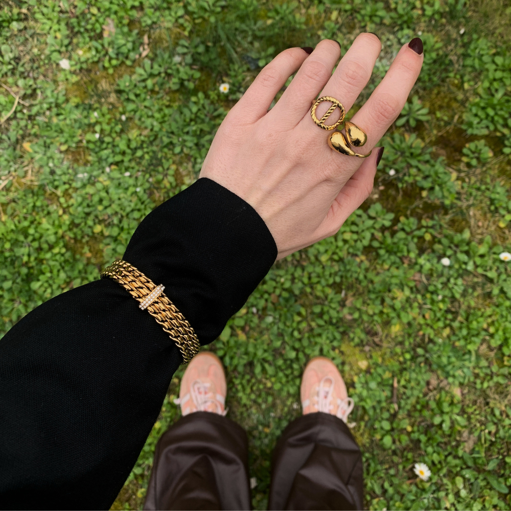 Bracciale Sparkling Harmony in Acciaio Gold - WJ Gioielli