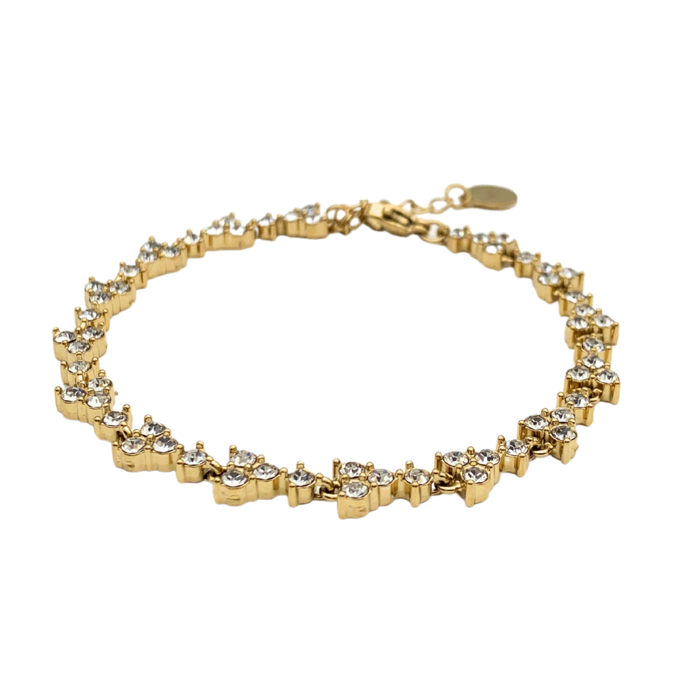 Bracciale Tennis Glimmering in Acciaio Gold - WJ Gioielli