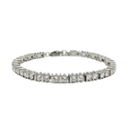 Bracciale Tennis in Acciaio Silver - WJ Gioielli