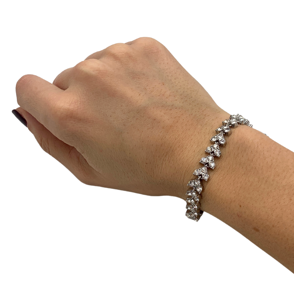 Bracciale Tennis Glimmering Big in Acciaio Silver - WJ Gioielli