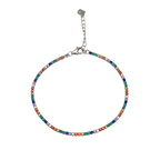 Bracciale Tennis Zirconi Rainbow Mini in Argento Silver - WJ Gioielli