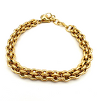 bracciale catena in acciaio grande torchon