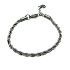 Bracciale Torchon in Acciaio Silver