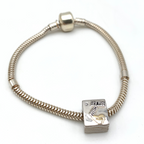 bracciale travel in argento silver con ciondolo valigia