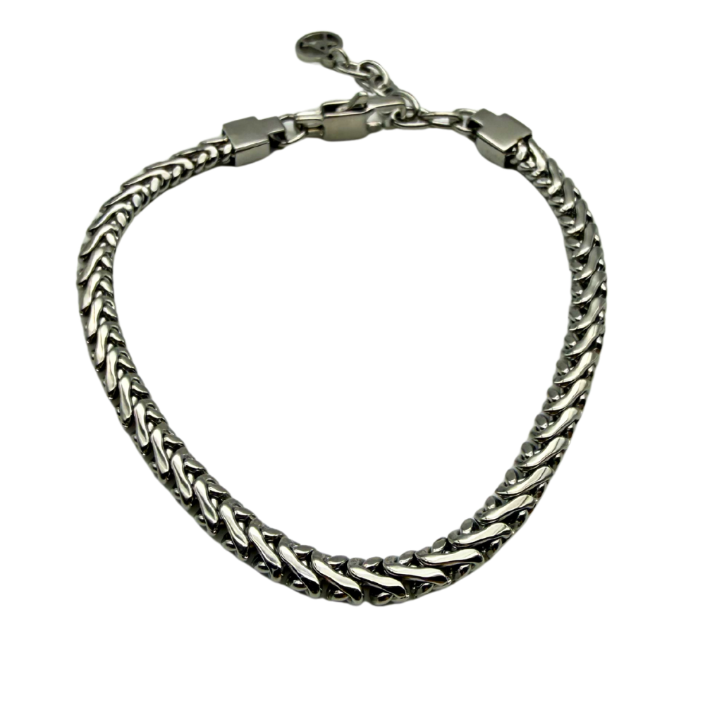 Bracciale Uomo Spina in Acciaio Silver