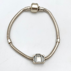 bracciale in argento 925 con ciondolo valigia
