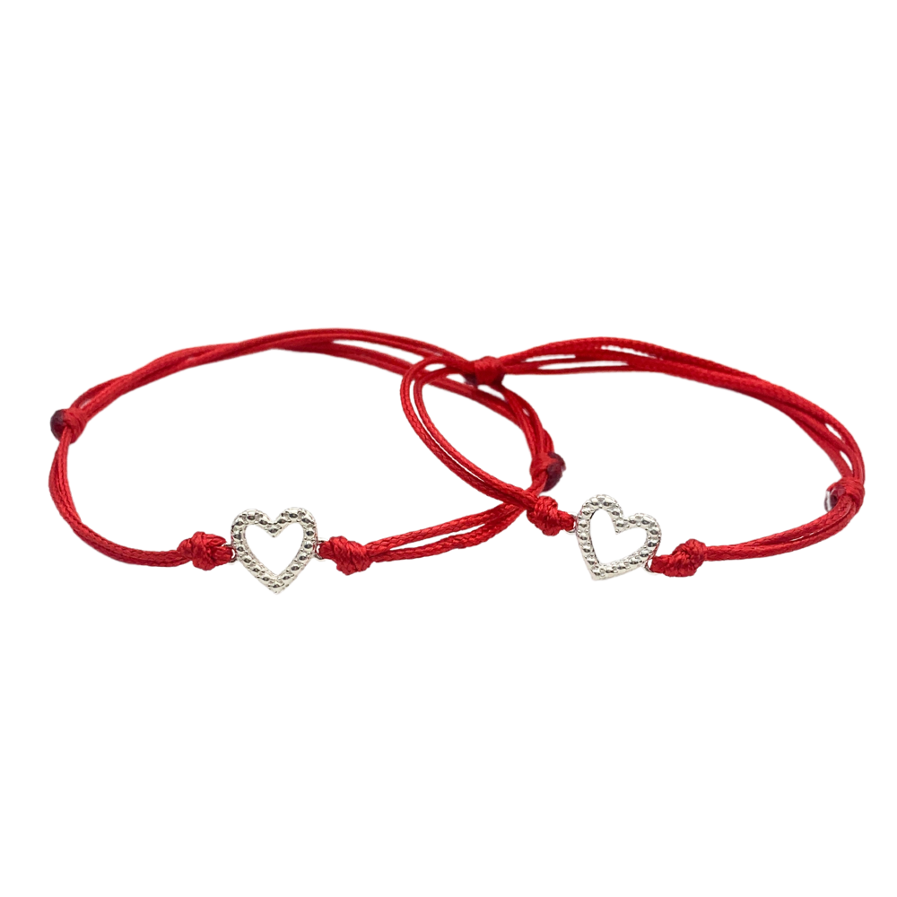 Bracciali Filo Rosso in Argento Silver