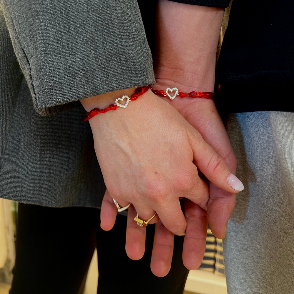 Bracciali Filo Rosso in Argento Silver