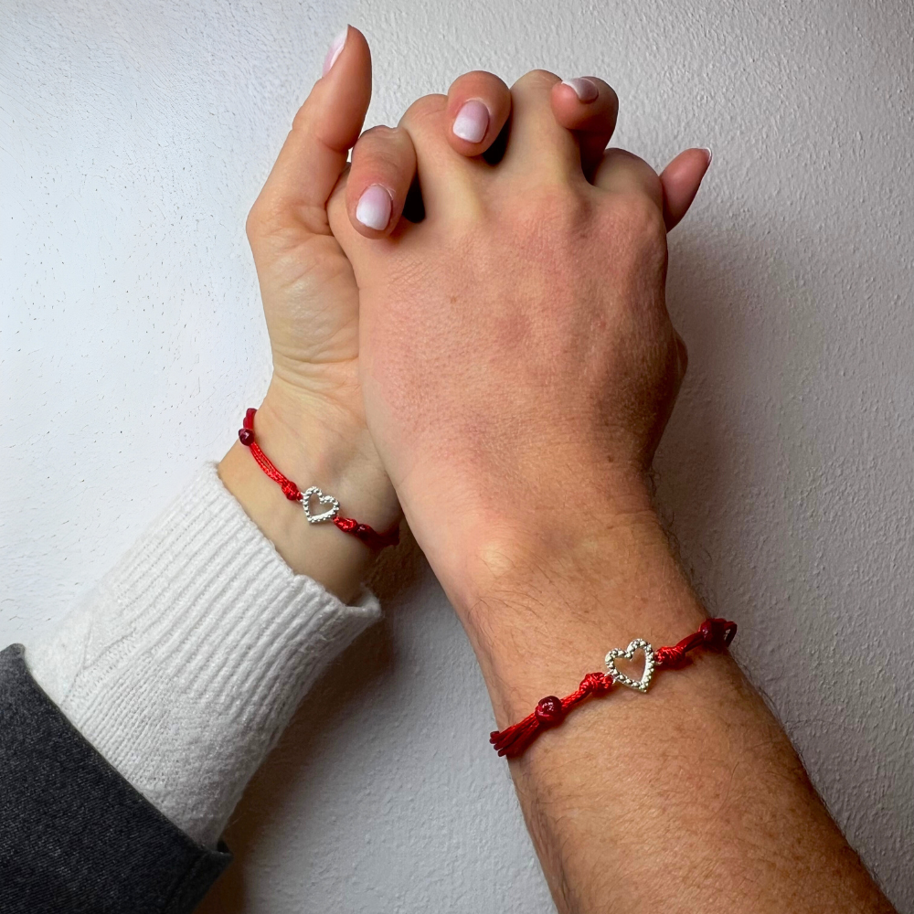 Bracciali Filo Rosso in Argento Silver