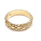Bubble Ring in Argento Gold
