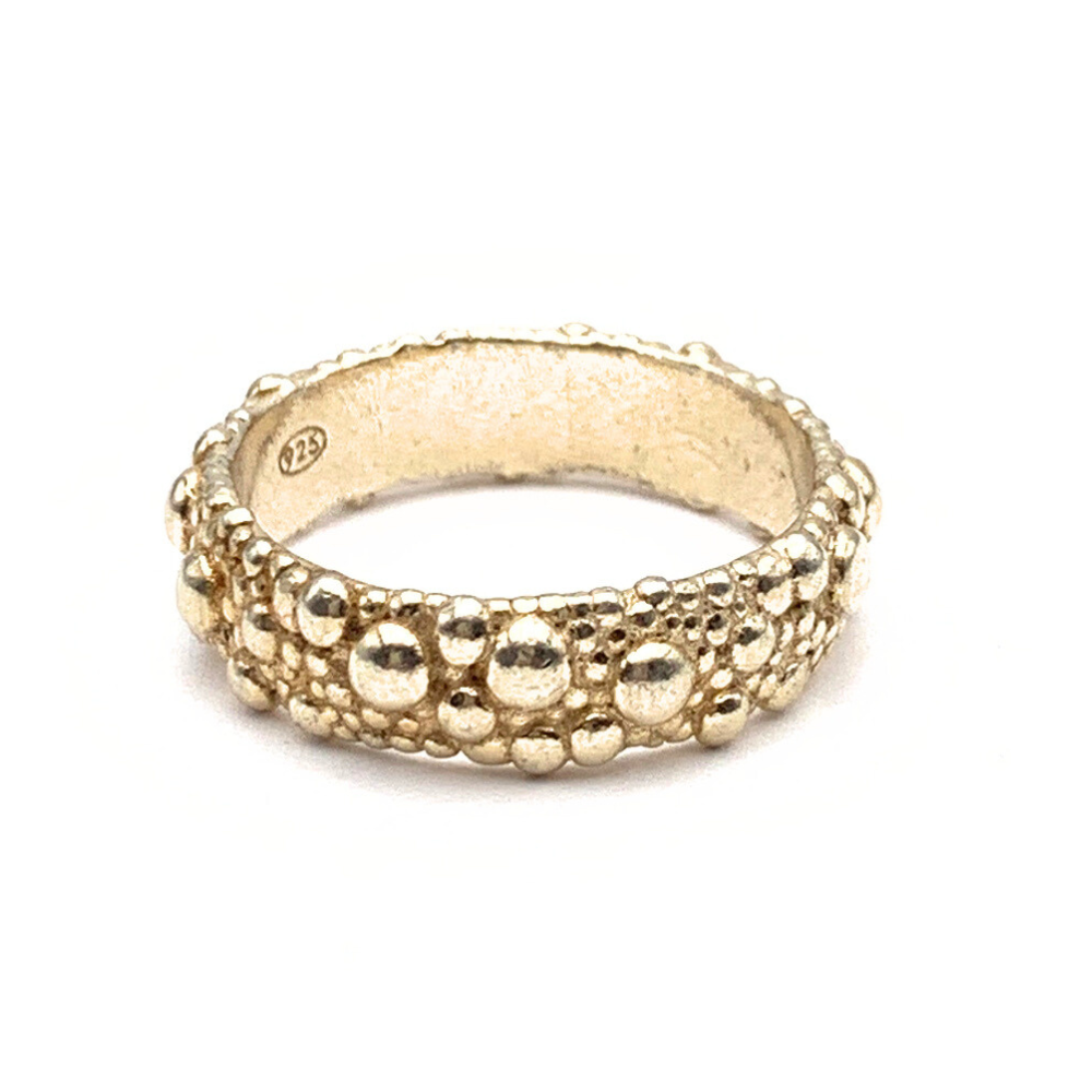 Bubble Ring in Argento Gold