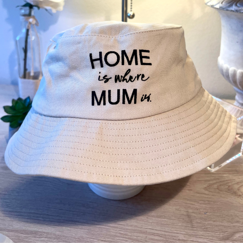 cappello alla pescatora con stampa festa della mamma