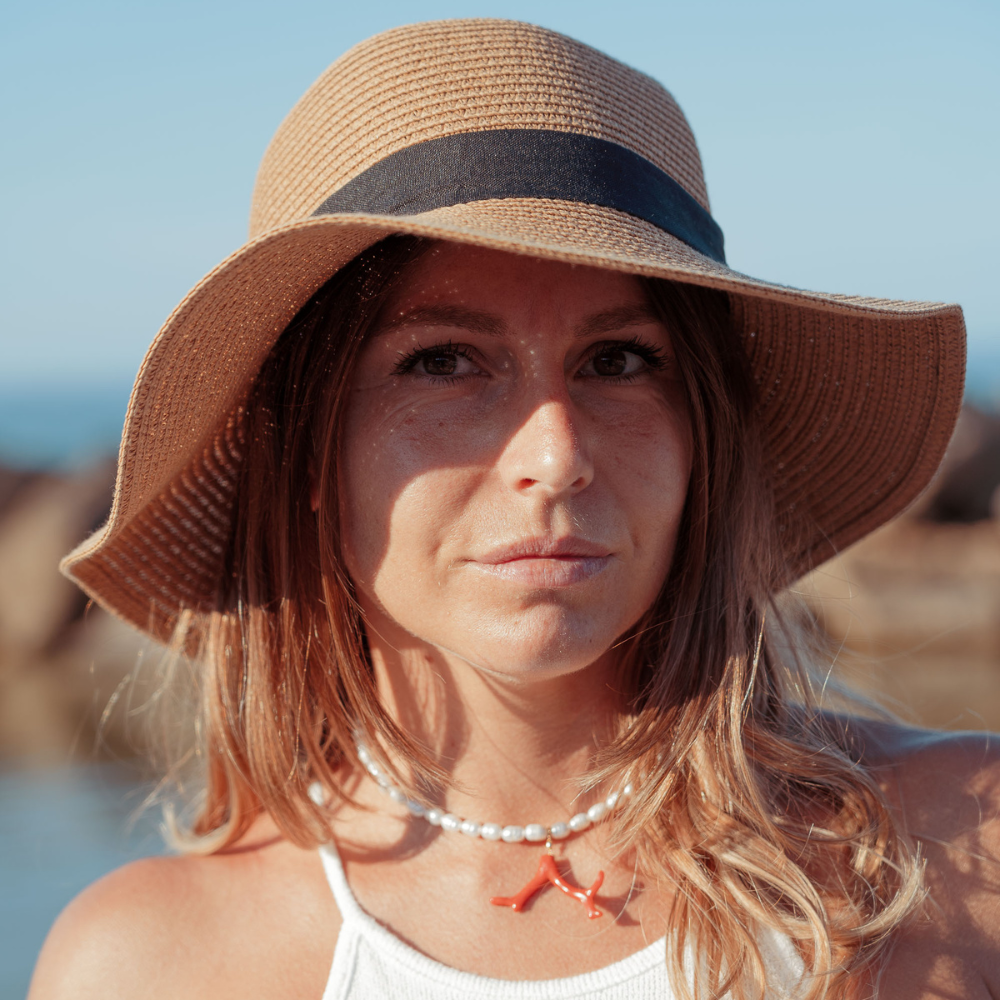 Cappello di Paglia con Fiocco Personalizzabile