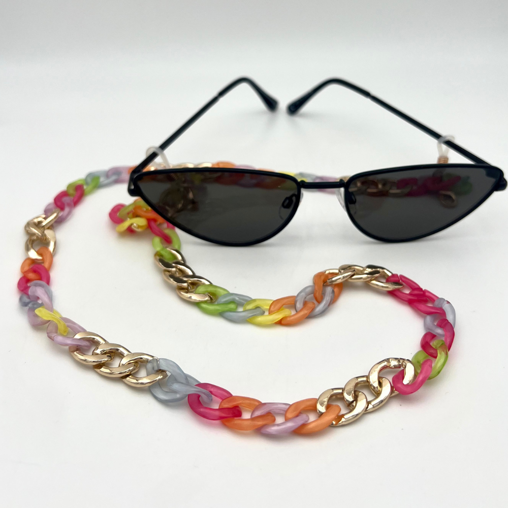 catenella per occhiali grumetta multicolor
