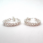 Orecchini Hoops Grumetta in Argento Silver